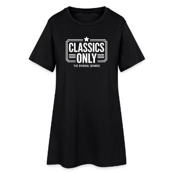 Classiques uniquement : Insigne original des terminales - Robe T-shirt Femme - noir - Devant