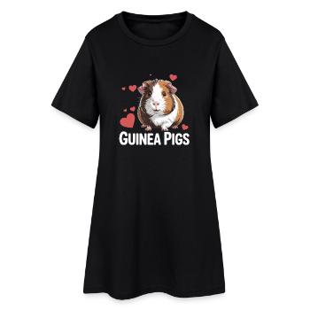 Cobayes Cobayes Cœurs d’amour pour - Robe T-shirt Femme - noir - Devant