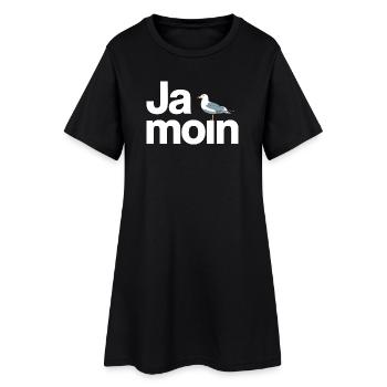 Ja Moin Norddeutschland Hamburg Gamer Meme Moin - Frauen T-Shirt-Kleid - Schwarz - Vorne