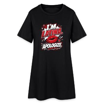 Ich Latina Entschuldige Comic - Frauen T-Shirt-Kleid - Schwarz - Vorne