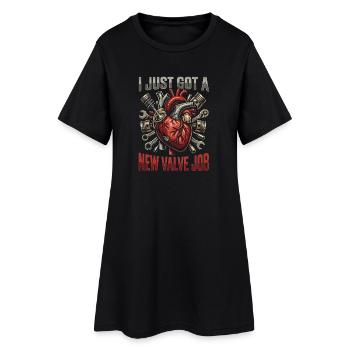 Nouveau chirurgien cardiaque pour une nouvelle opération de valve - Robe T-shirt Femme - noir - Devant
