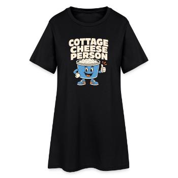 Cadeau de collation riche en protéines pour les amateurs de gastronomie - Robe T-shirt Femme - noir - Devant