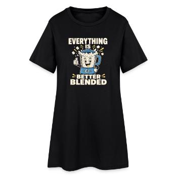 Cadeau de collation riche en protéines pour les amateurs de gastronomie - Robe T-shirt Femme - noir - Devant