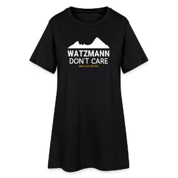 Titre de poste Watzmann Don’t Trust - Robe T-shirt Femme - noir - Devant