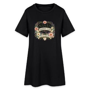 La couronne de fleurs du club de jardinage de Nana - Robe T-shirt Femme - noir - Devant