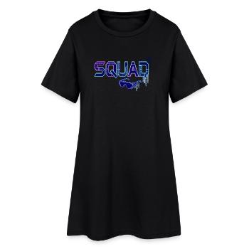 Équipe de jeux de fête Squad Cyber Neon Goggles - Robe T-shirt Femme - noir - Devant
