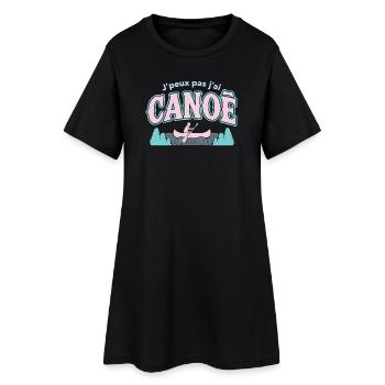 J'peux pas j'ai CANOE - Robe T-shirt Femme - noir - Devant