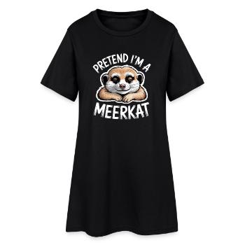 Dictons de suricate Cadeau drôle de suricate - Robe T-shirt Femme - noir - Devant