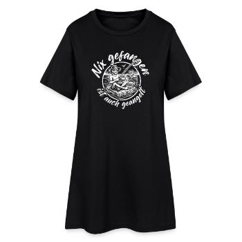 Pêcheur drôle - Robe T-shirt Femme - noir - Devant