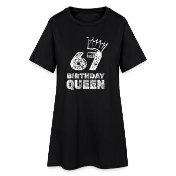 Anniversaire 67 - Robe T-shirt Femme - noir - Devant