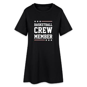 Équipe de basket-ball - Robe T-shirt Femme - noir - Devant