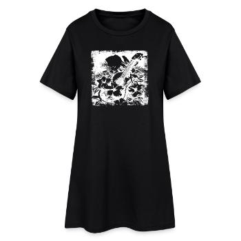 Graphismes de guitare - Robe T-shirt Femme - noir - Devant