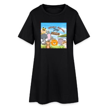 __20260612_190555_0000 - Robe T-shirt Femme - noir - Devant