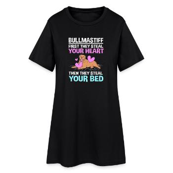 Bullmastiff - Robe T-shirt Femme - noir - Devant