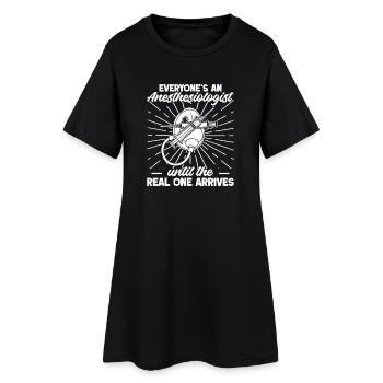 L’anesthésiste numéro un arrive Anesthésie - Robe T-shirt Femme - noir - Devant