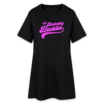 Méchant d’anniversaire - Robe T-shirt Femme - noir - Devant