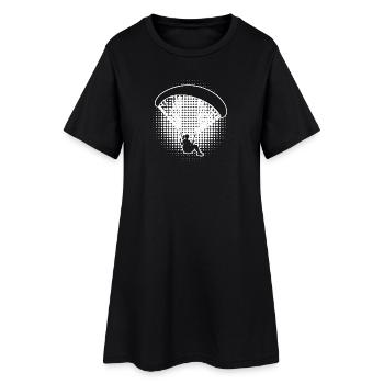 Cadeau de parapente pour la sportive aérienne - Robe T-shirt Femme - noir - Devant