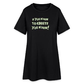 18436572 - Robe T-shirt Femme - noir - Devant