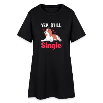Springer Spaniel - Frauen T-Shirt-Kleid - Schwarz - Vorne