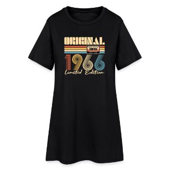 60e anniversaire, 60 ans - Robe T-shirt Femme - noir - Devant