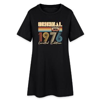 50. Geburtstag, 50 Jahre - Frauen T-Shirt-Kleid - Schwarz - Vorne
