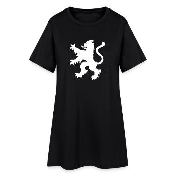 Niederlande - Nederland - Netherlands - Lion Löwe - Frauen T-Shirt-Kleid - Schwarz - Vorne