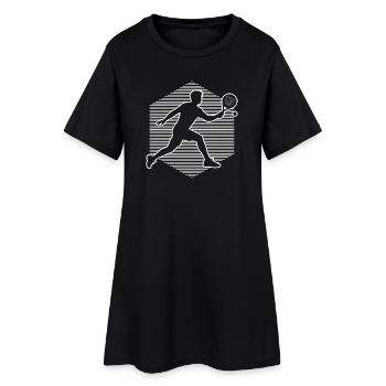 Les fans de padel et le padel vont de pair - Robe T-shirt Femme - noir - Devant