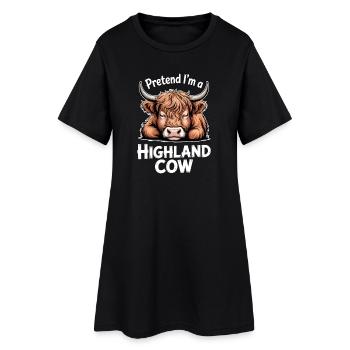 Dictions des Highlands écossais sur les bovins : cadeau amusant - Robe T-shirt Femme - noir - Devant