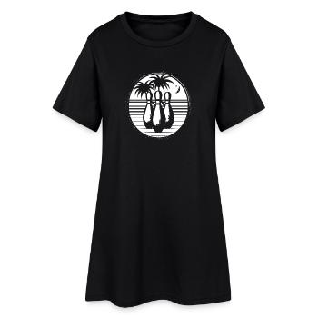Bowling Logo - Robe T-shirt Femme - noir - Devant