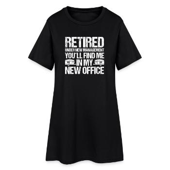 Camping, Vie de campement Vie de campement dans la forêt - Robe T-shirt Femme - noir - Devant
