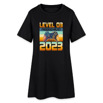 3. Geburtstag Junge Mädchen 2023 Gaming Gamer - Frauen T-Shirt-Kleid - Schwarz - Vorne