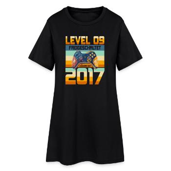 9. Geburtstag Junge Mädchen 2017 Gaming Gamer - Frauen T-Shirt-Kleid - Schwarz - Vorne