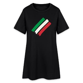 Italy Stripes - Women’s T-Shirt Dress - black - Front