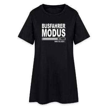 Busfahrer Modus wird geladen - Frauen T-Shirt-Kleid - Schwarz - Vorne