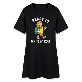 Cadeau drôle de Drôle de Professeur de Rentrée à l’École - Robe T-shirt Femme - noir - Devant