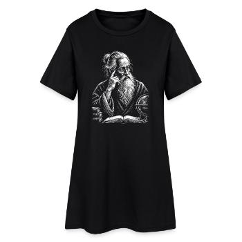 Wissenschaftler Alter Mann weise Denker - Frauen T-Shirt-Kleid - Schwarz - Vorne