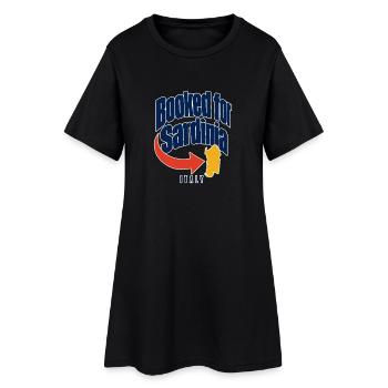 Réservé pour Sardaigne Italie Voyage entre filles Sayi - Robe T-shirt Femme - noir - Devant