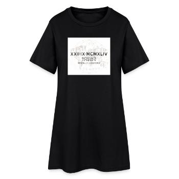 Tempos Coordonnées NYC 1944 - Robe T-shirt Femme - noir - Devant