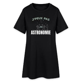 T-shirt J'peux pas j'ai personnalisé - Robe T-shirt Femme - noir - Devant