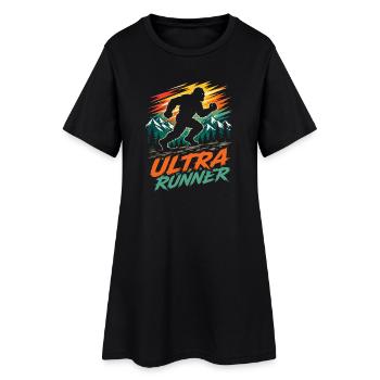 Coureur d’ultra - Robe T-shirt Femme - noir - Devant