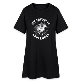 Hobby Horse Rider APpaloosa English Riding Horse - Frauen T-Shirt-Kleid - Schwarz - Vorne