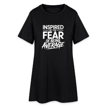 Mindset Inspired By Fear Of Average Bodybuilding - Frauen T-Shirt-Kleid - Schwarz - Vorne