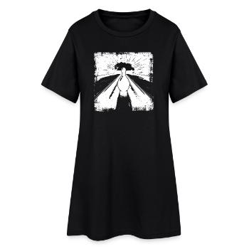 Graphiques de bowling - Robe T-shirt Femme - noir - Devant