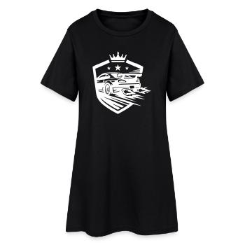 Voitures de course automobiles - Robe T-shirt Femme - noir - Devant