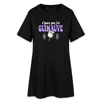 J'peux pas j'ai Guimauve - Robe T-shirt Femme - noir - Devant