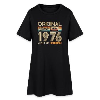50. Geburtstag, 50 Jahre - Frauen T-Shirt-Kleid - Schwarz - Vorne