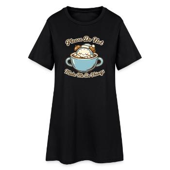 Do Not Disturb: Coffee Bears - Women’s T-Shirt Dress - black - Front