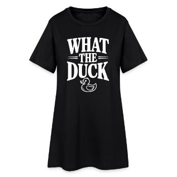 Qu’est-ce que c’est que le canard - Robe T-shirt Femme - noir - Devant