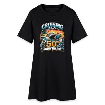 En route vers notre 50e anniversaire - Robe T-shirt Femme - noir - Devant