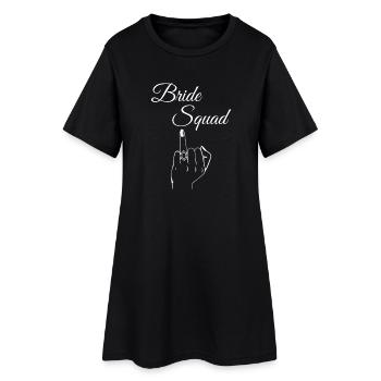 Mariage Bachelorette de l’équipe de mariées - Robe T-shirt Femme - noir - Devant